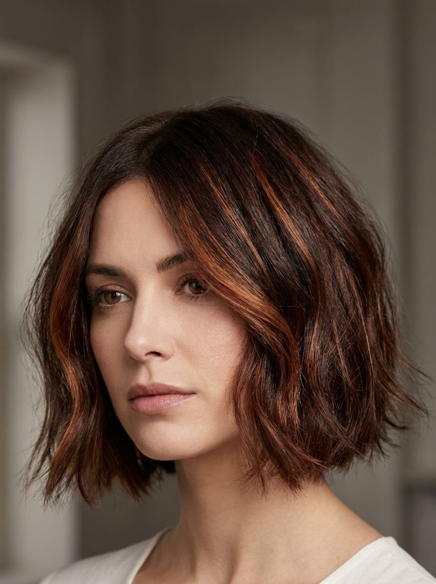 Kupfer Balayage Bob - Balayage Bob